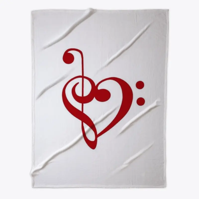 Treble and Bass Clef Equals Love